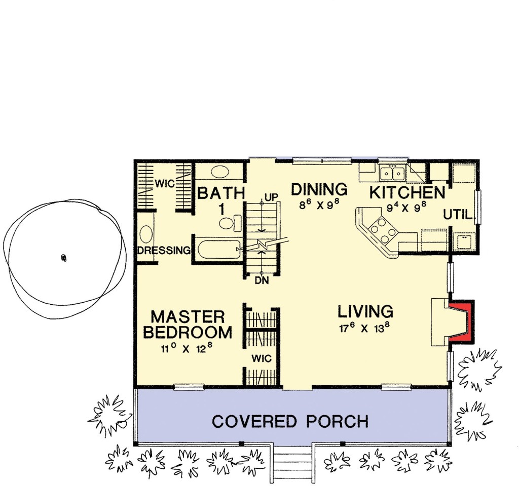 Vacation Home First Floor Plan - SDL Custom Homes