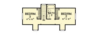 second floor of cape cod vacation Plan Image