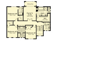 4 Bedroom Luxury Home Plan Image - Floor 2