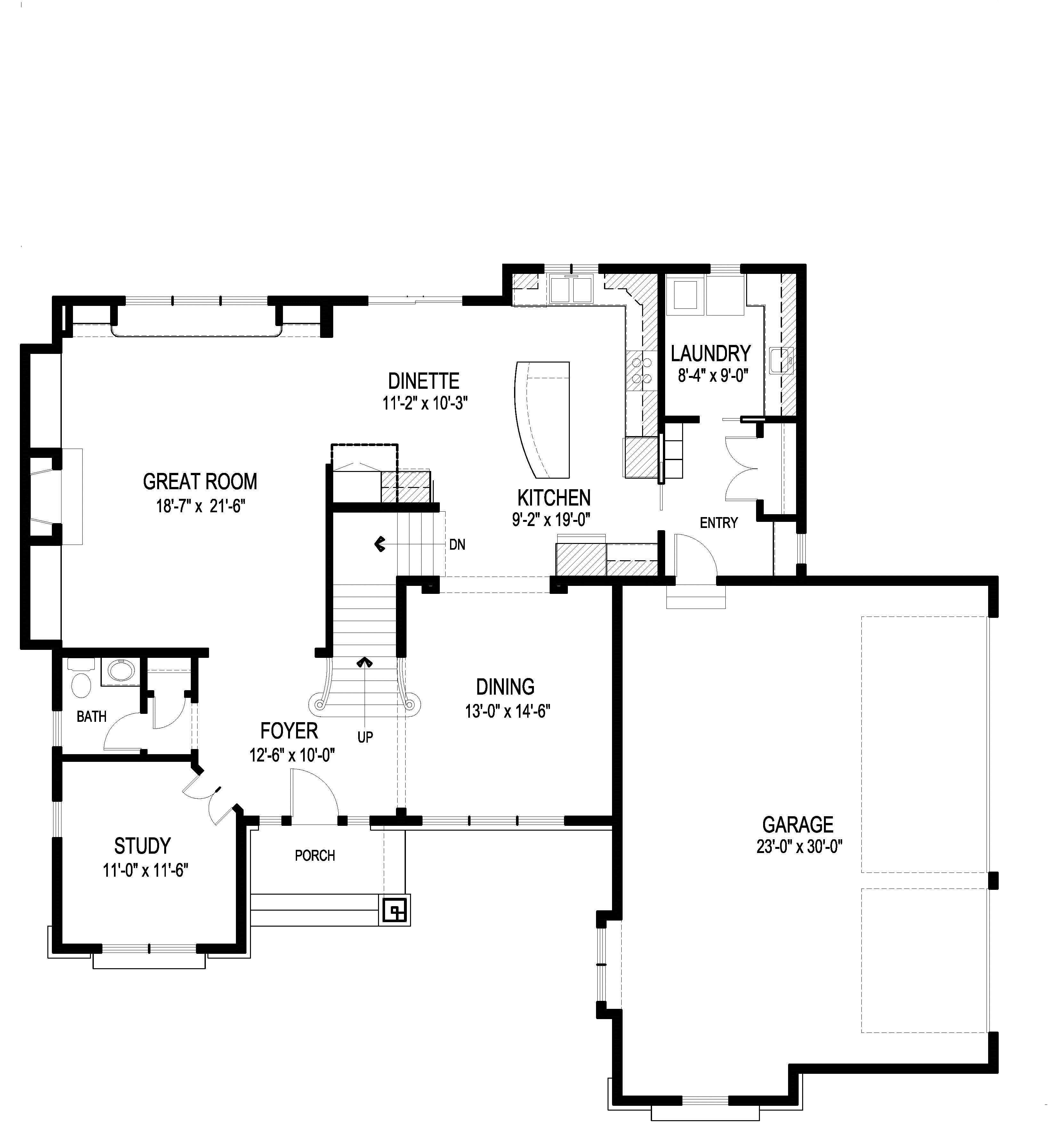 Stunner with Added Bonus First Floor Plan - SDL Custom Homes