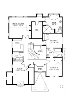 Craftsman Bungalow Plan Image - Floor 2