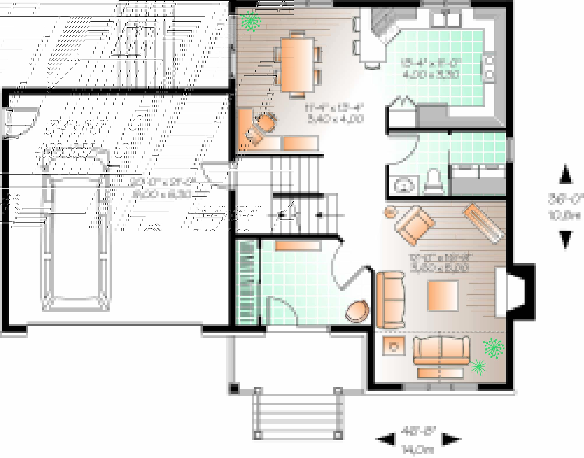 compact two story home plan