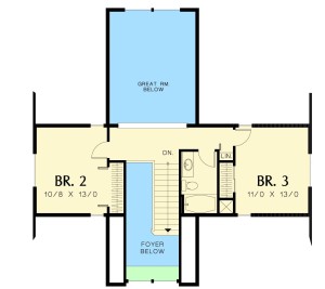 Compact Craftsman Style Plan Image - Floor 2
