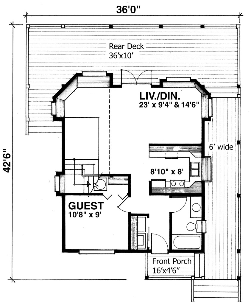 Designed to Capture Views First Floor Plan - SDL Custom Homes