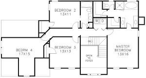 Traditional Two Story with Bonus Room Plan Image - Floor 2